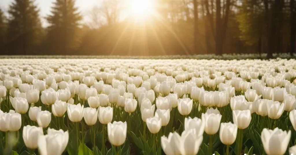 White Tulips - White Garden Plants