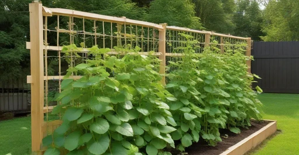 Fence Panel - DIY Cucumber Trellis