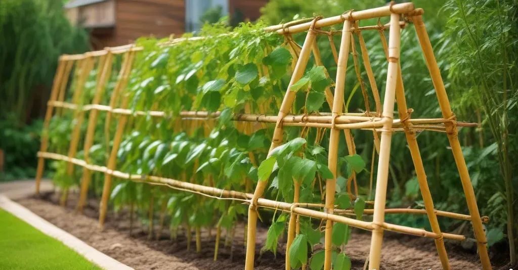 Bamboo - DIY Cucumber Trellis