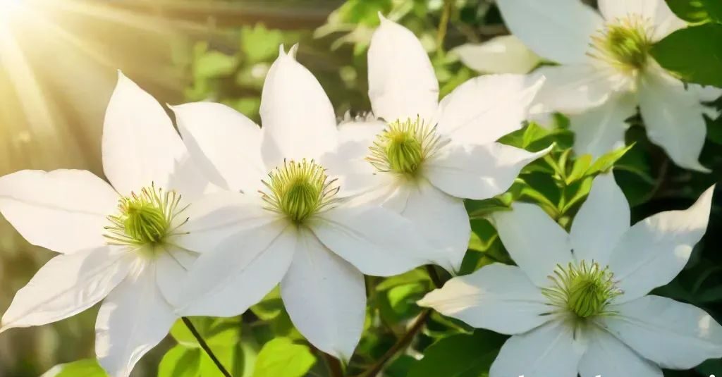 White Clematis - White Garden Plants