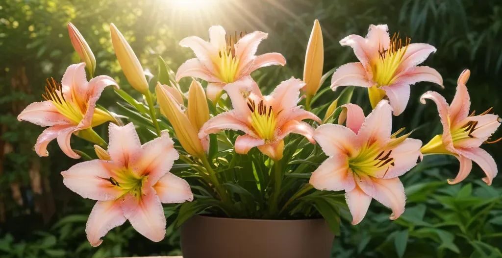 LA hybrid lilly plant in the sun - types of lillies plant