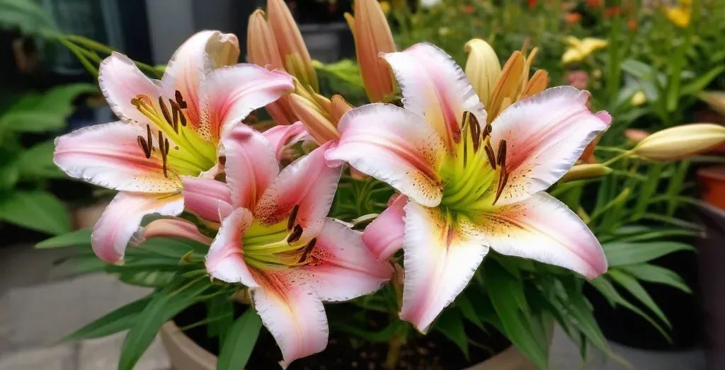 martagon lilly flower in pot - types of lillies plant