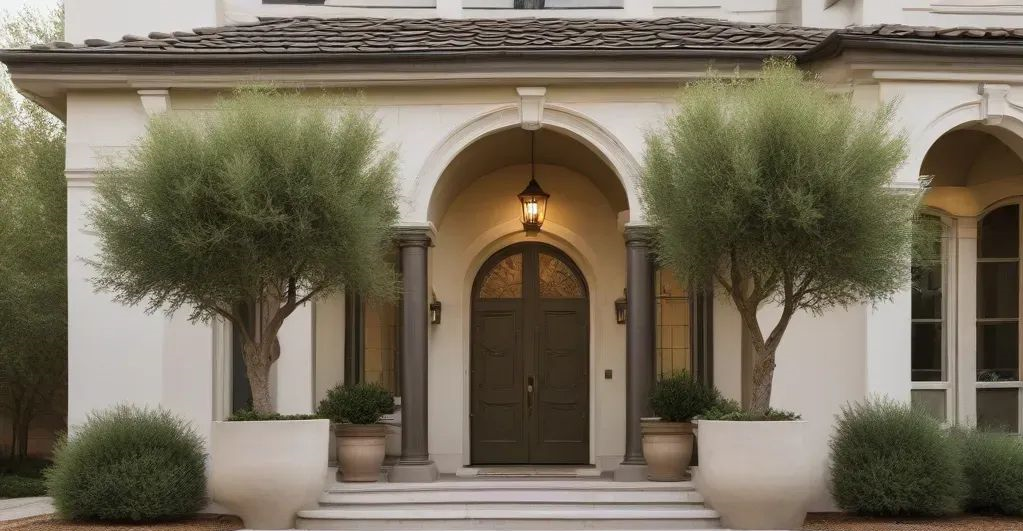 Faux Olive Trees-faux plants for front porch