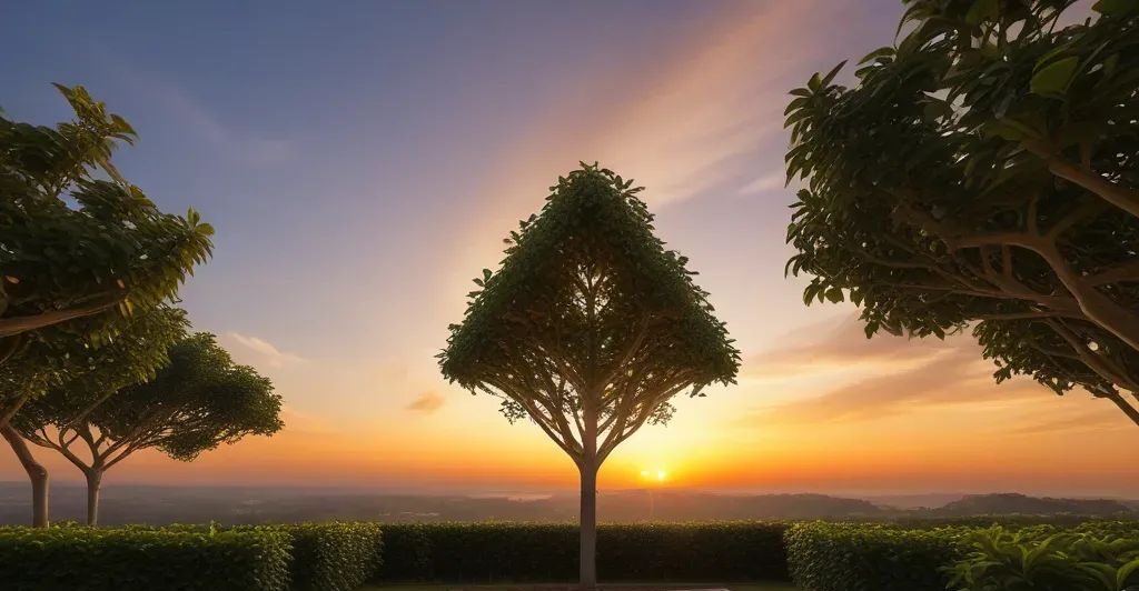 a ficus triangularis in sunset - A Comprehensive Guide to 15 Ficus Plants