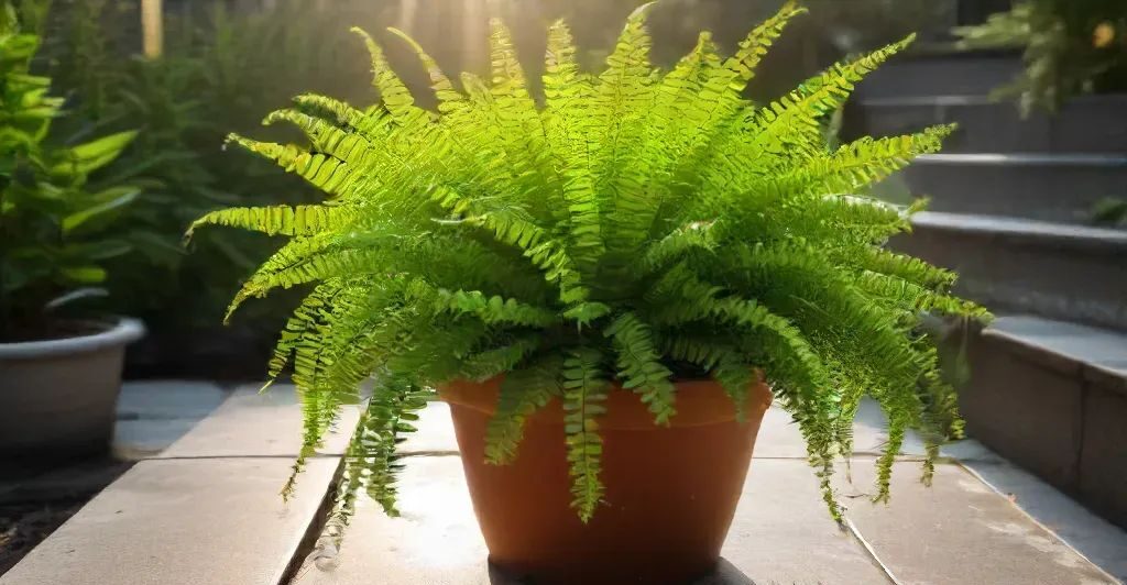 lemon button fern plant in sun - types of indoor ferns