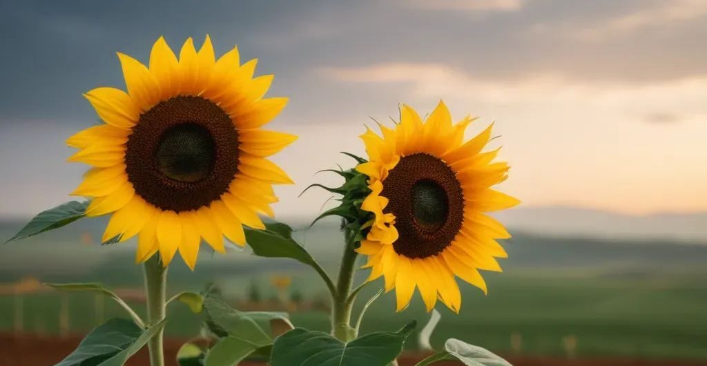 sunflowers with mountains in the background - - the meaning and symbolism of sunflowers