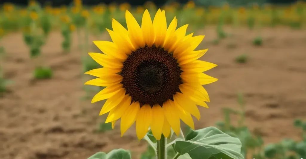 sunflower in a afield - the meaning and symbolism of sunflowers