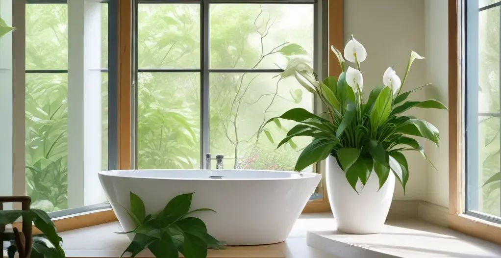 Peace Lily-Bathroom Plants