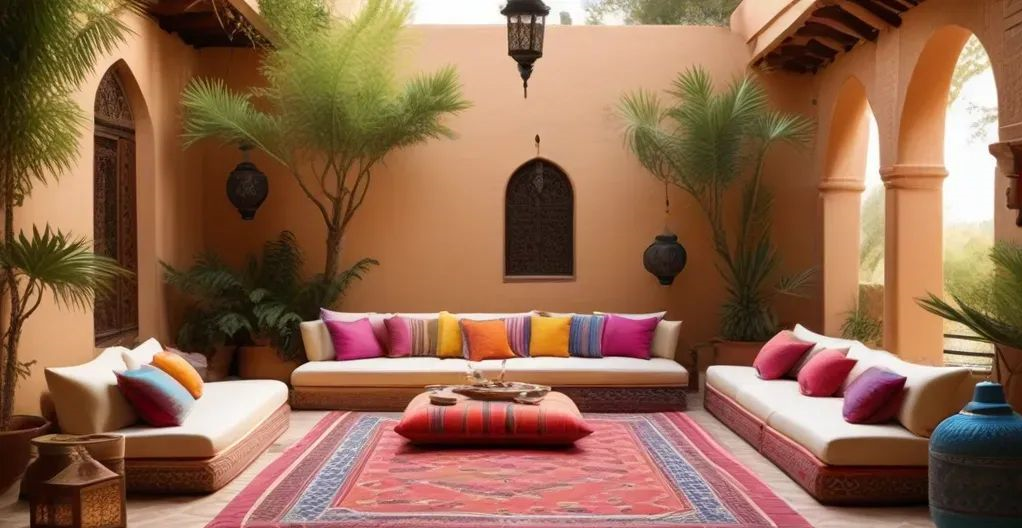 The Moroccan-Inspired Lounge- Garden Room