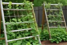 Repurposed - DIY Cucumber Trellis